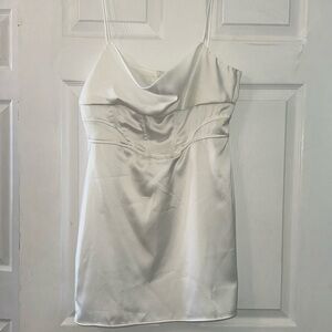 NWT Zara satin effect corset dress